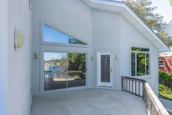 a house view with a garden space