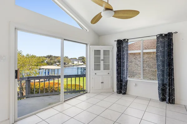 a view of kitchen with windows