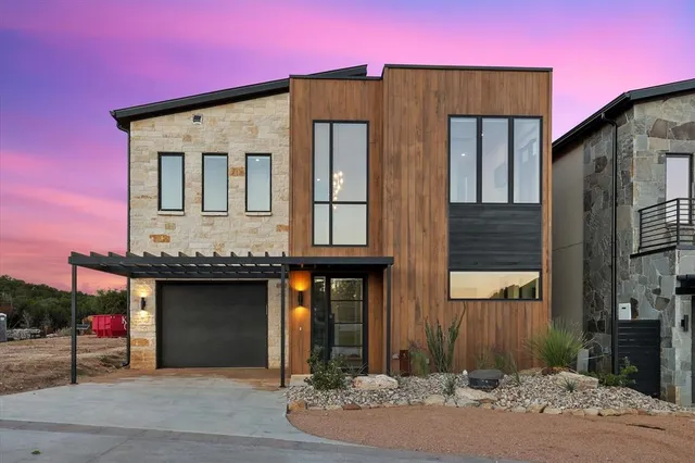 a front view of a house