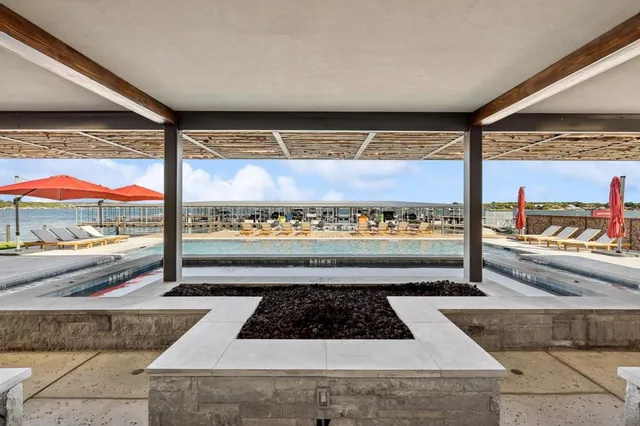 a view of a floor to door