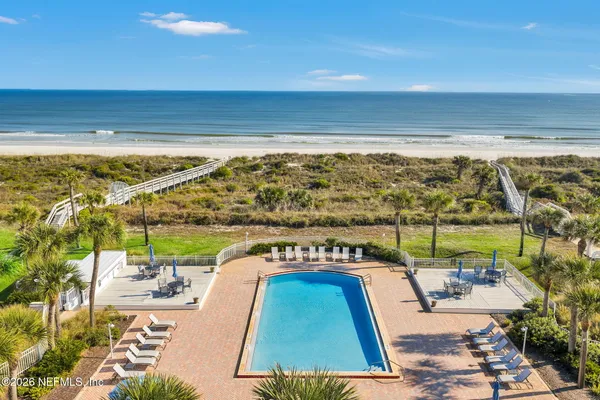 a view of beach and ocean