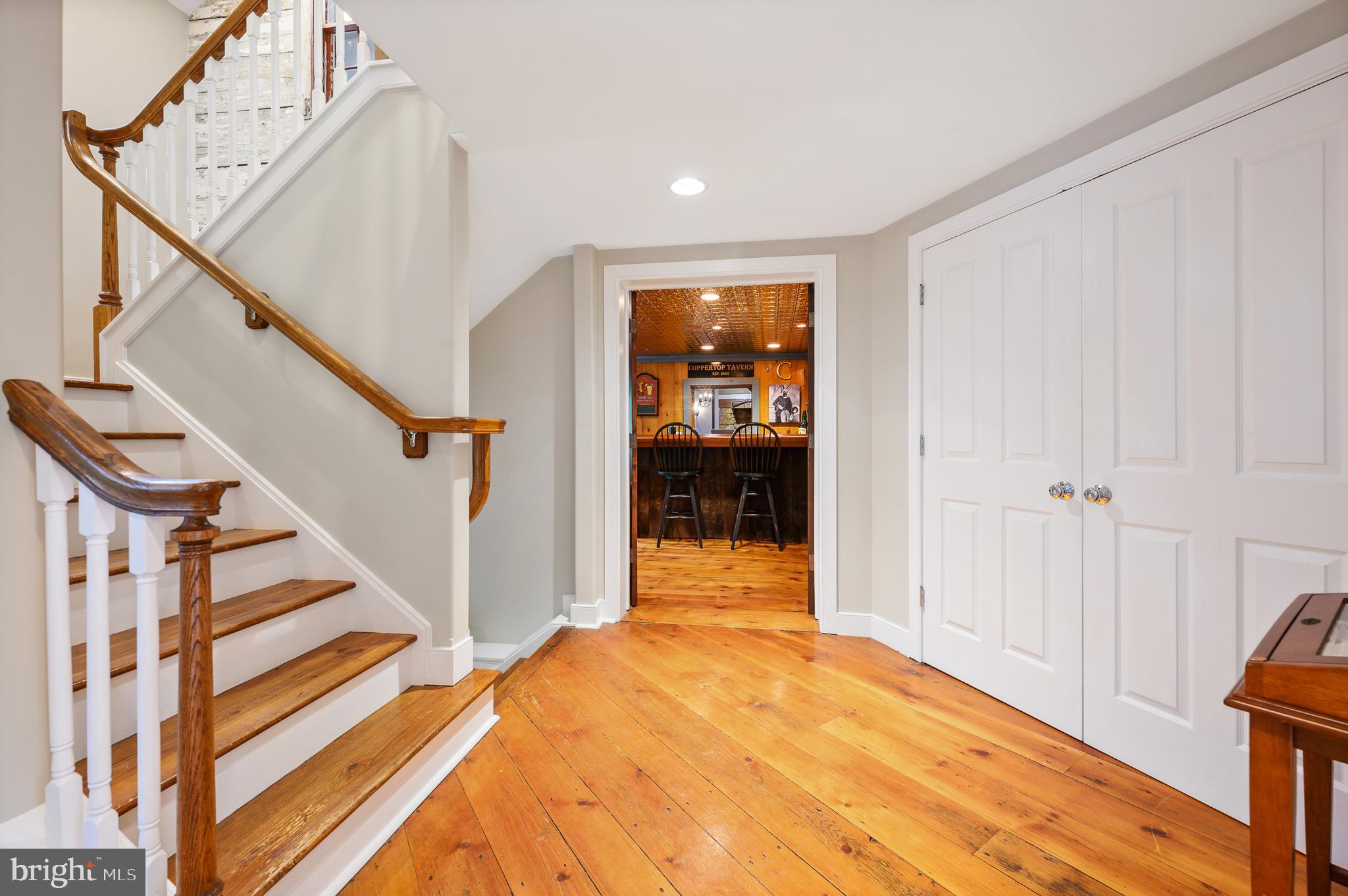 45 Spring Valley Road Malvern, PA 19355 - Photo 12 of 34 Wide Width Old Flooring & Main Stairs