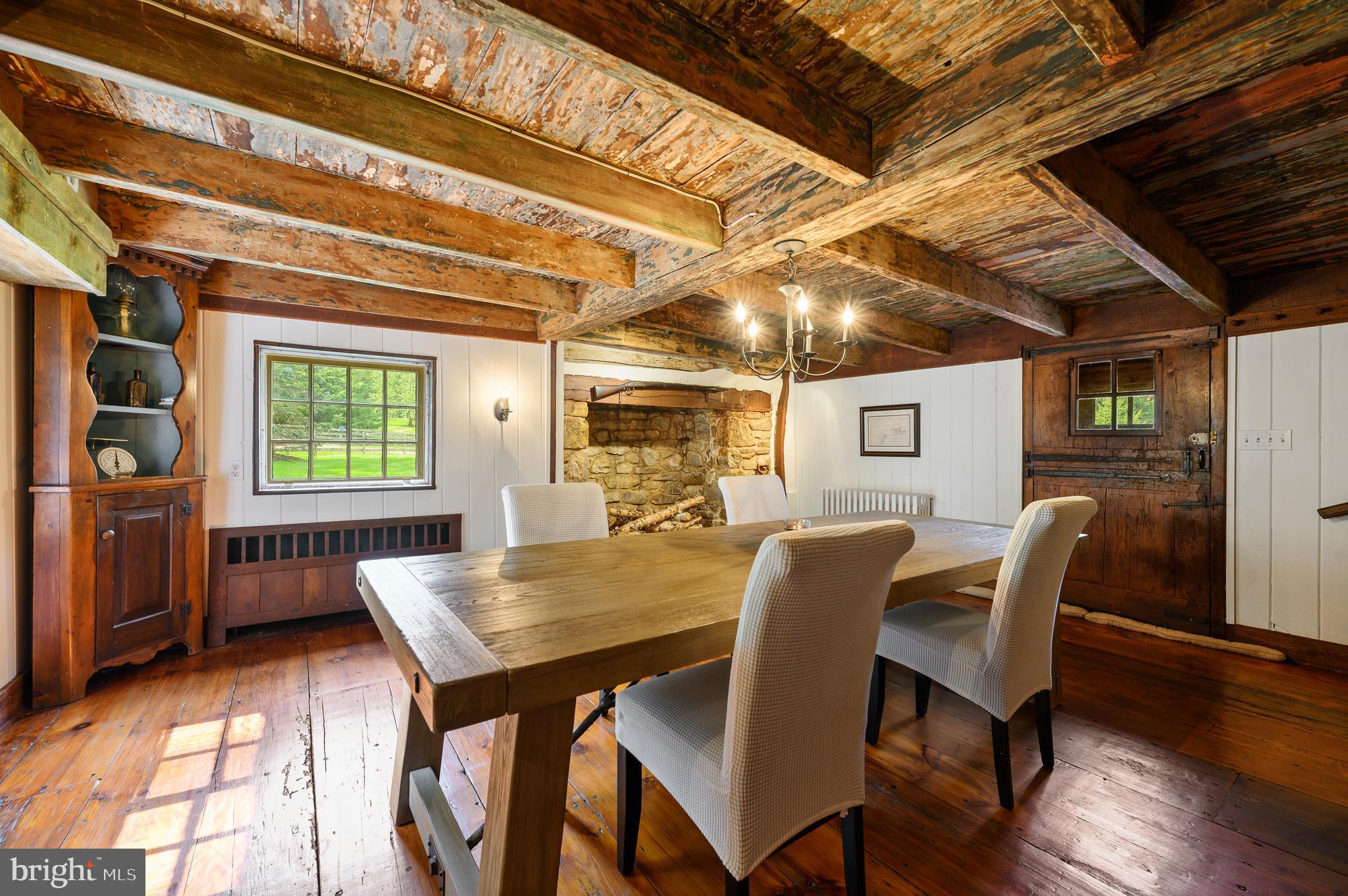 45 Spring Valley Road Malvern, PA 19355 - Photo 15 of 34 Dining Room in Original Log Cabin
