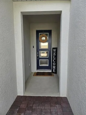 a view of an entryway door