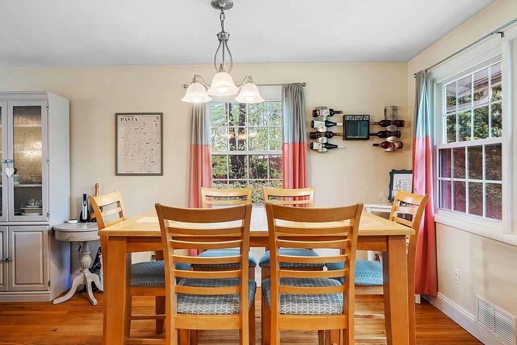 13 Clinton Road Peabody, MA 01960 - Photo 8 of 39 a view of a dining room with furniture window and outside view