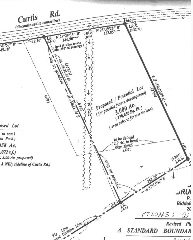 Lot 1 Curtis Road Arundel, ME 04046 - Photo 4 of 6 Survey
