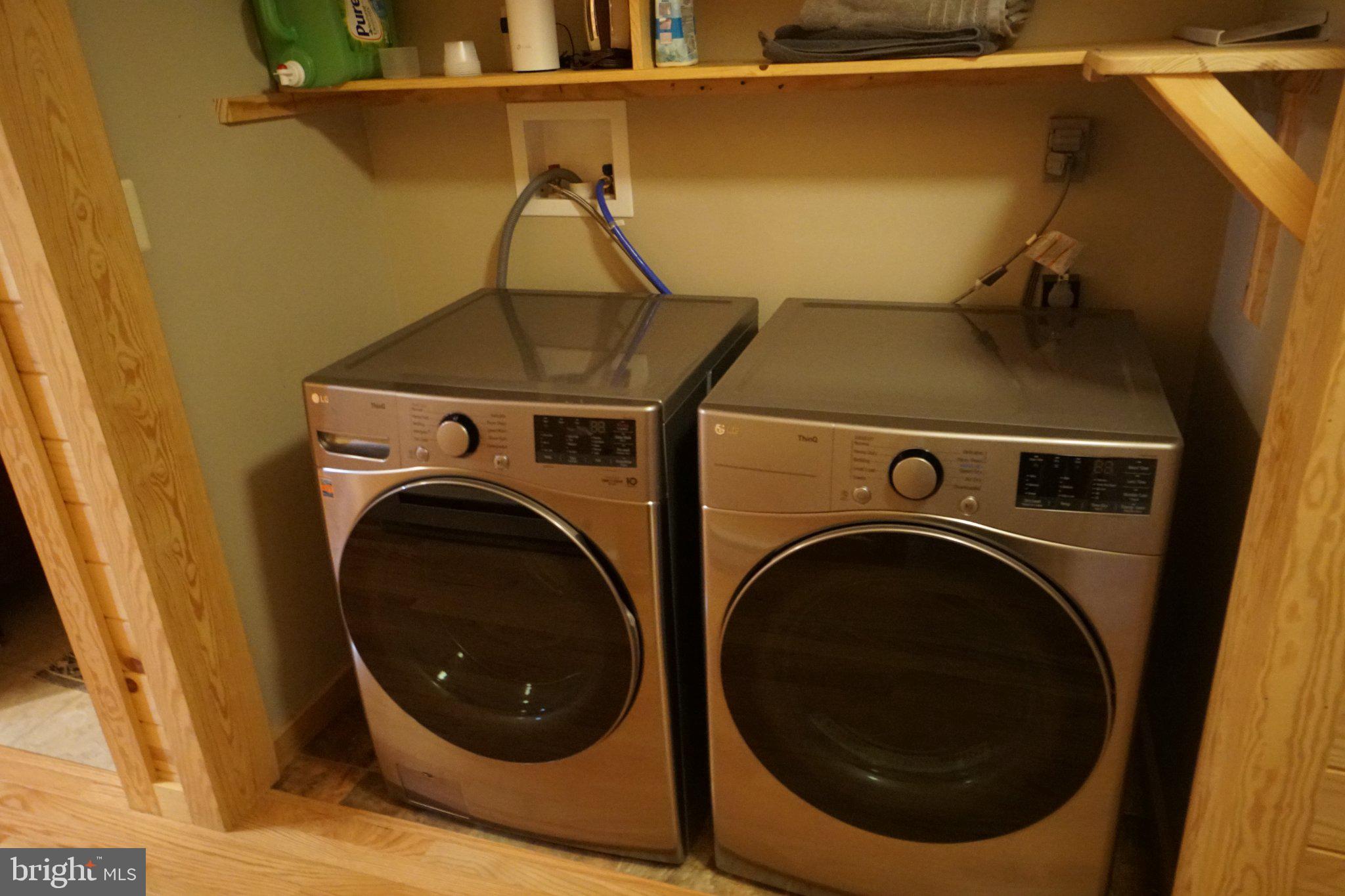 150 Sharp Ridge Lane Franklin, WV 26807 - Photo 26 of 69 Sleek laundry setup in modern space.