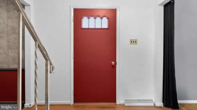 a view of front door