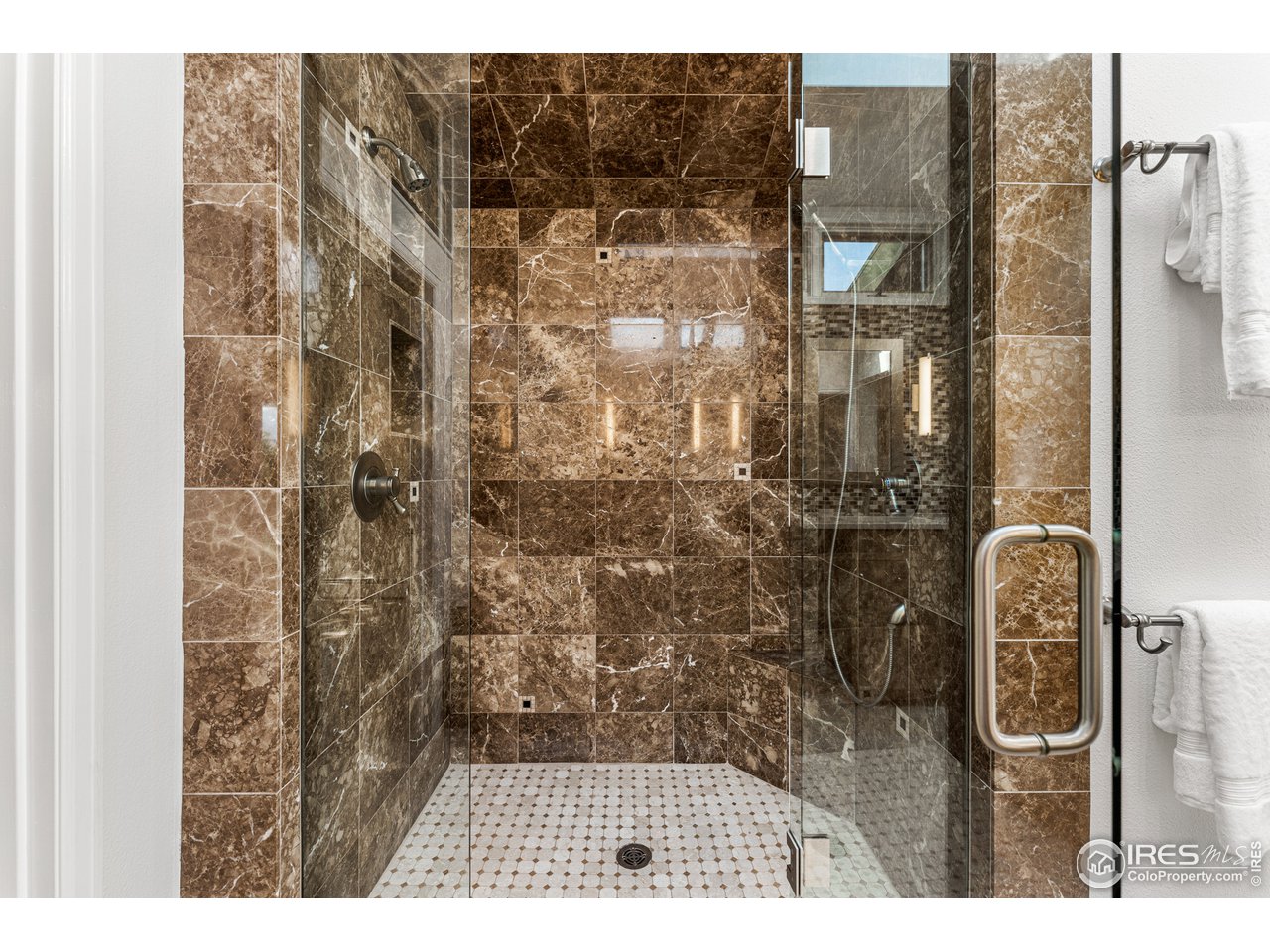 3725 Spring Valley Road Boulder, CO 80304 - Photo 23 of 40 Primary Suite shower with dual heads