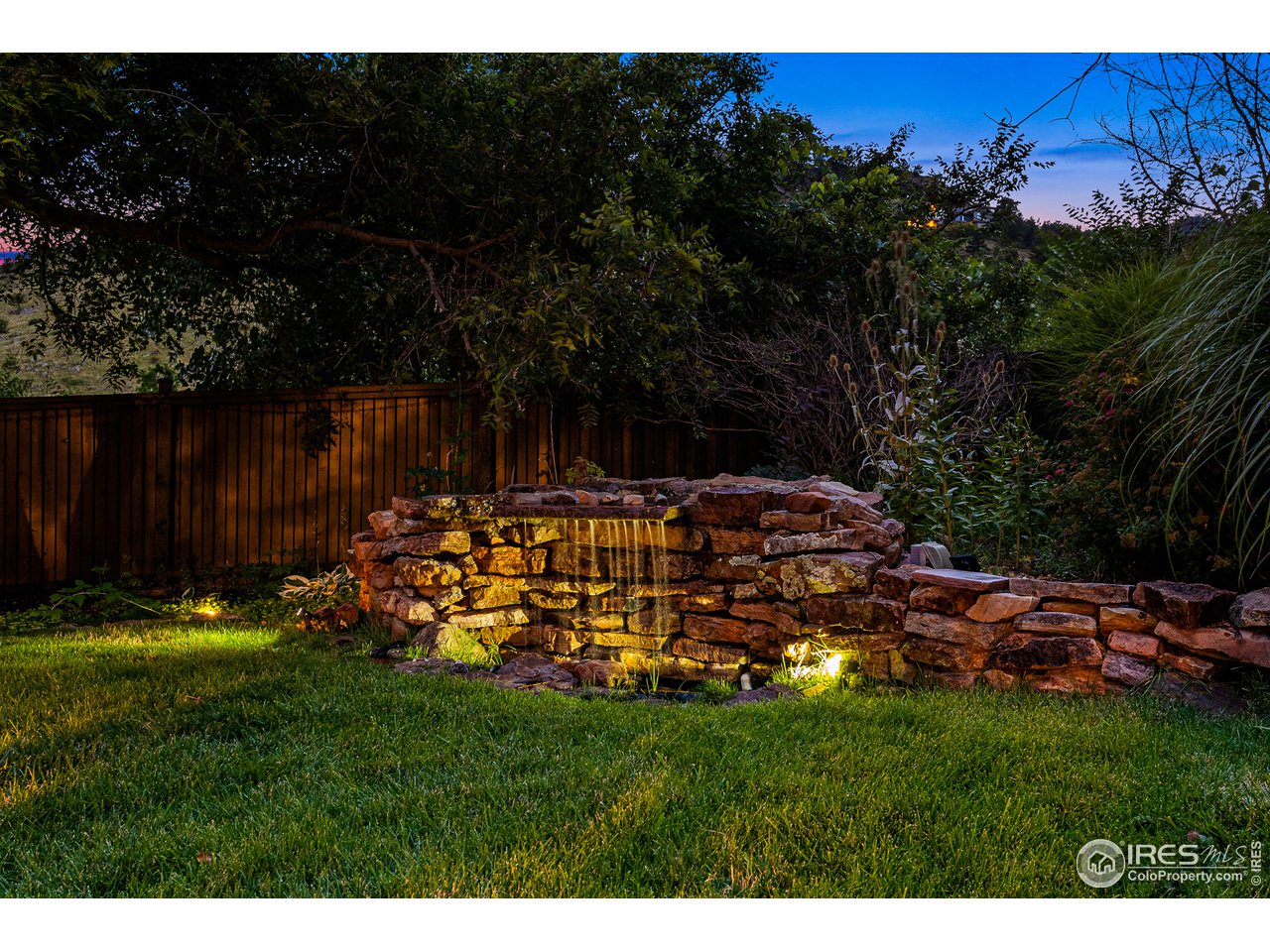 3725 Spring Valley Road Boulder, CO 80304 - Photo 34 of 40 Waterfall at sunset
