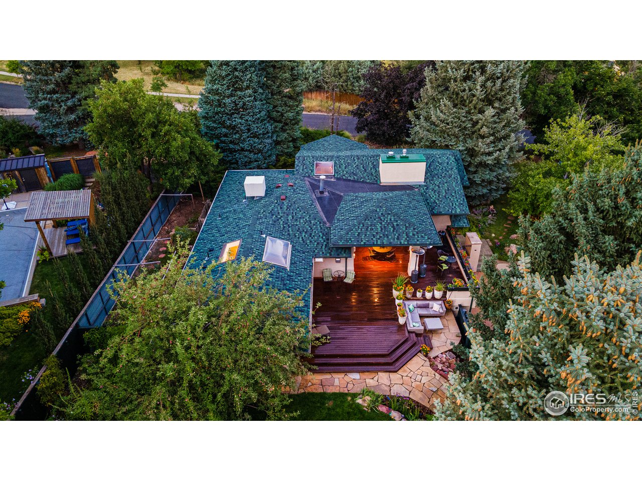3725 Spring Valley Road Boulder, CO 80304 - Photo 37 of 40 Overhead Looking east (2 year old roof)