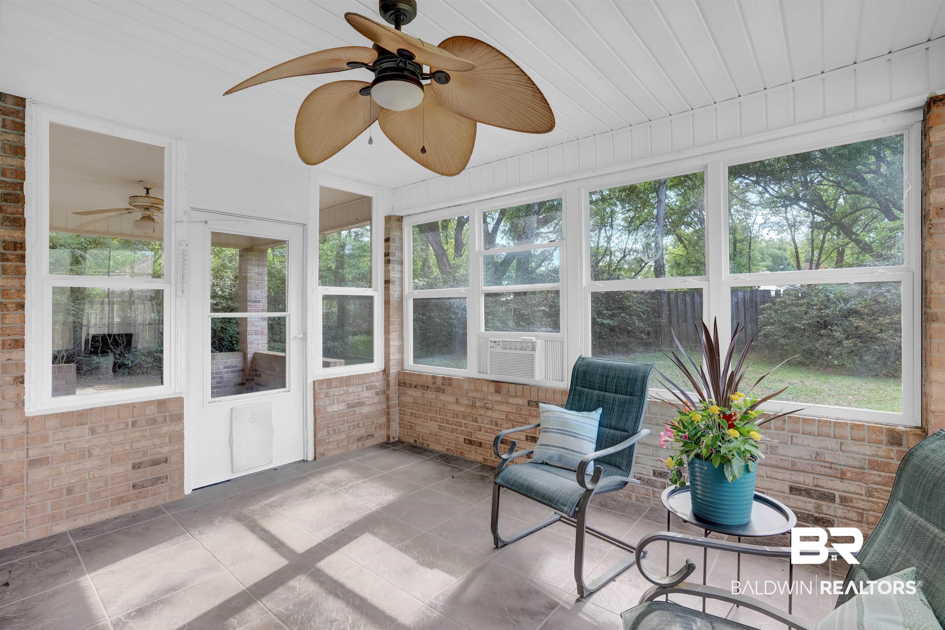 19741 Hunters Loop Fairhope, AL 36532 - Photo 31 of 42 Sunroom with a wealth of natural light and ceiling fan