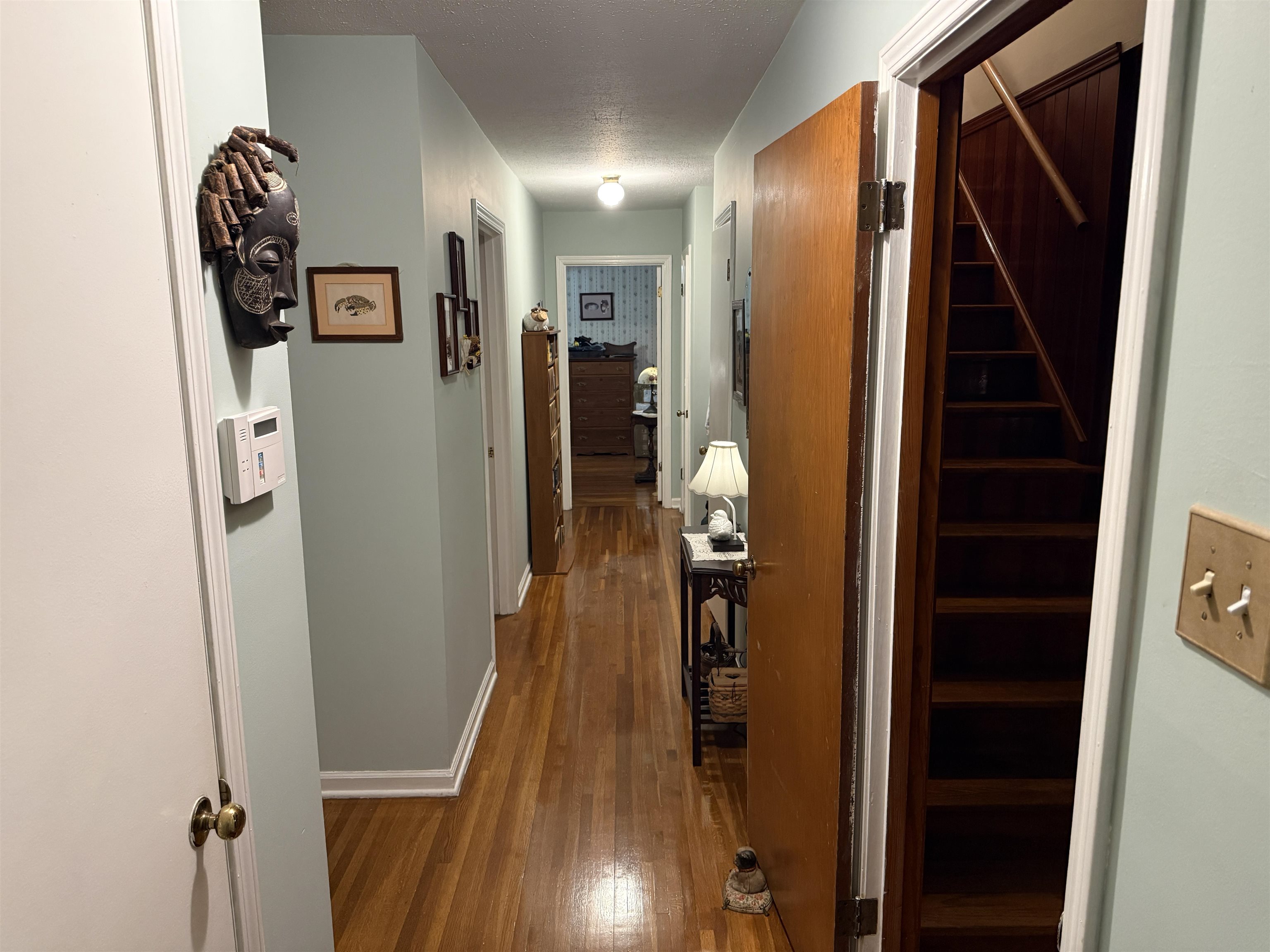 3194 Lammermuir Road Memphis, TN 38128 - Photo 20 of 37 Hardwood flooring extends throughout the hallway, complemented by light-toned wall paint and white trim