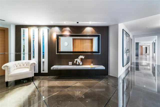 a view of a balcony with city view