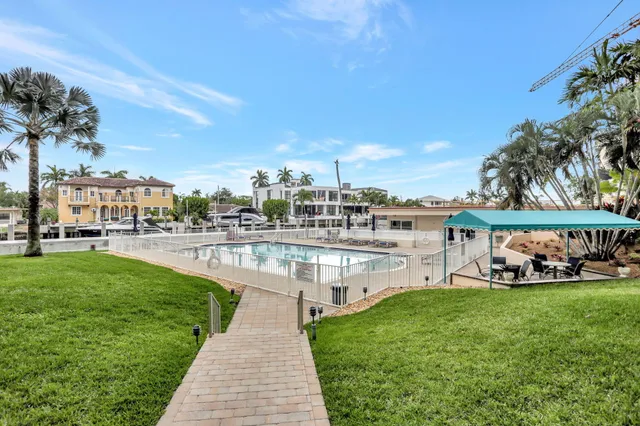 a view of a tall building from a balcony