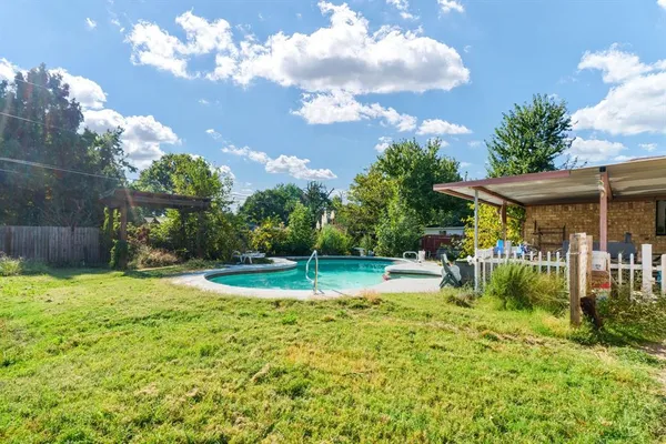 a view of a porch with furniture