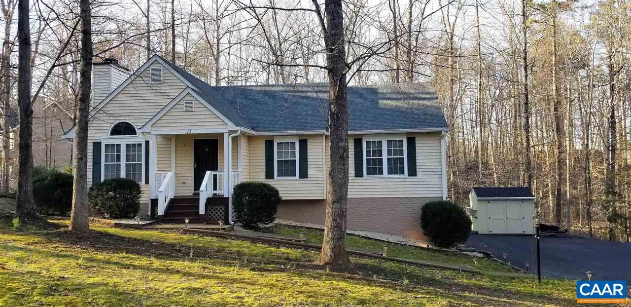13 Colonial Road Palmyra, VA 22963 - Photo 26 of 34 a front view of a house with a yard