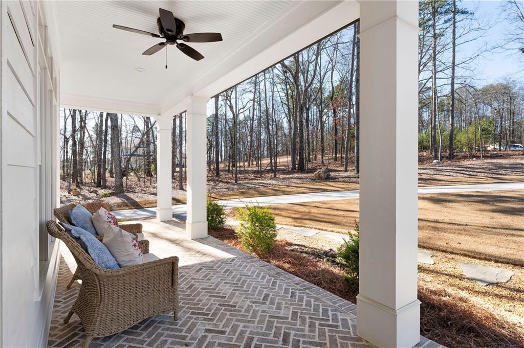 49 Cedar Gate Lane Kingston, GA 30145 - Photo 12 of 73 a living room with hardwood floor and a ceiling fan