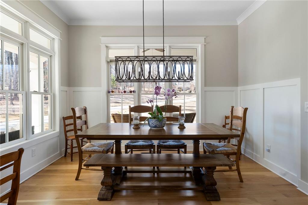 49 Cedar Gate Lane Kingston, GA 30145 - Photo 33 of 73 a view of a dining room with furniture window and outside view