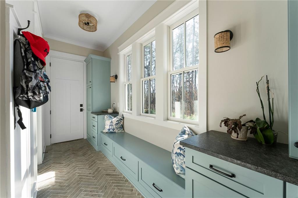 49 Cedar Gate Lane Kingston, GA 30145 - Photo 37 of 73 a bathroom with a granite countertop tub a double vanity sink and mirror
