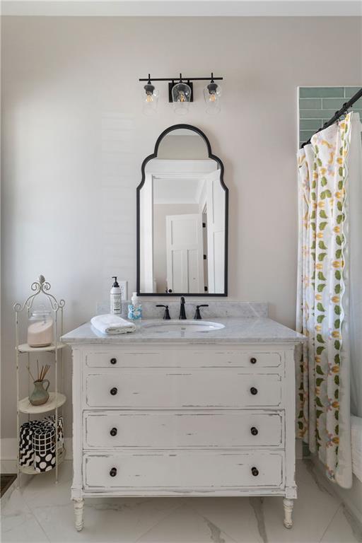 49 Cedar Gate Lane Kingston, GA 30145 - Photo 48 of 73 a bathroom with a sink a vanity and a mirror