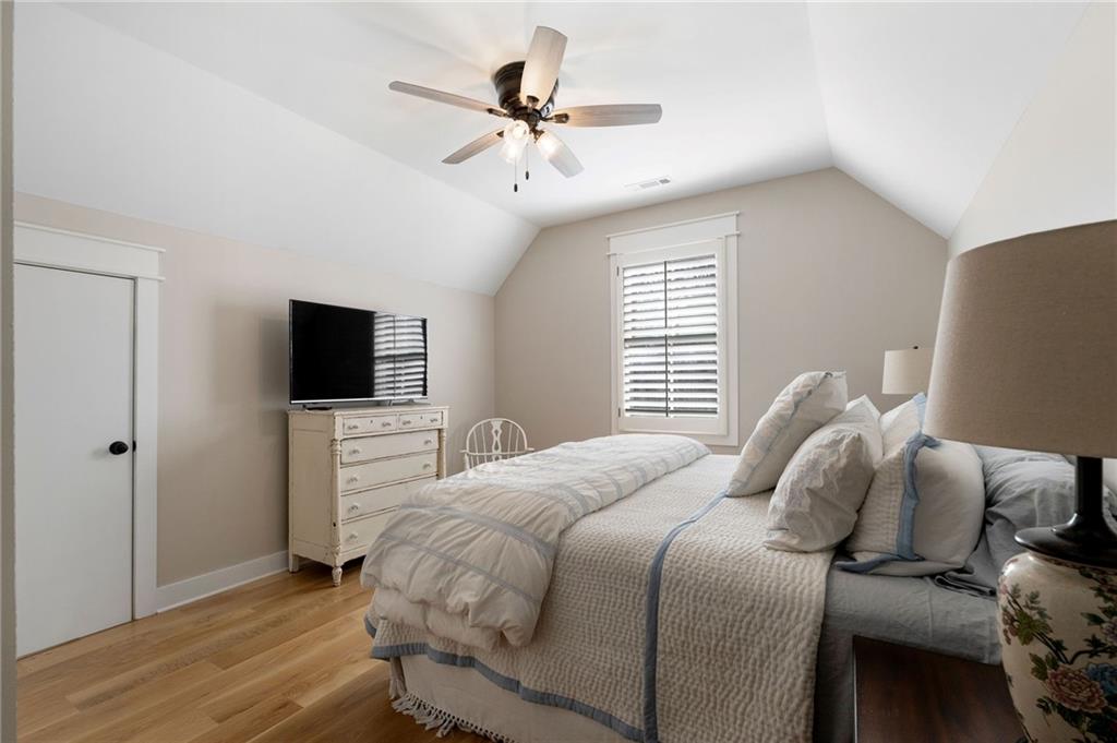 49 Cedar Gate Lane Kingston, GA 30145 - Photo 52 of 73 a bedroom with a bed and a flat screen tv