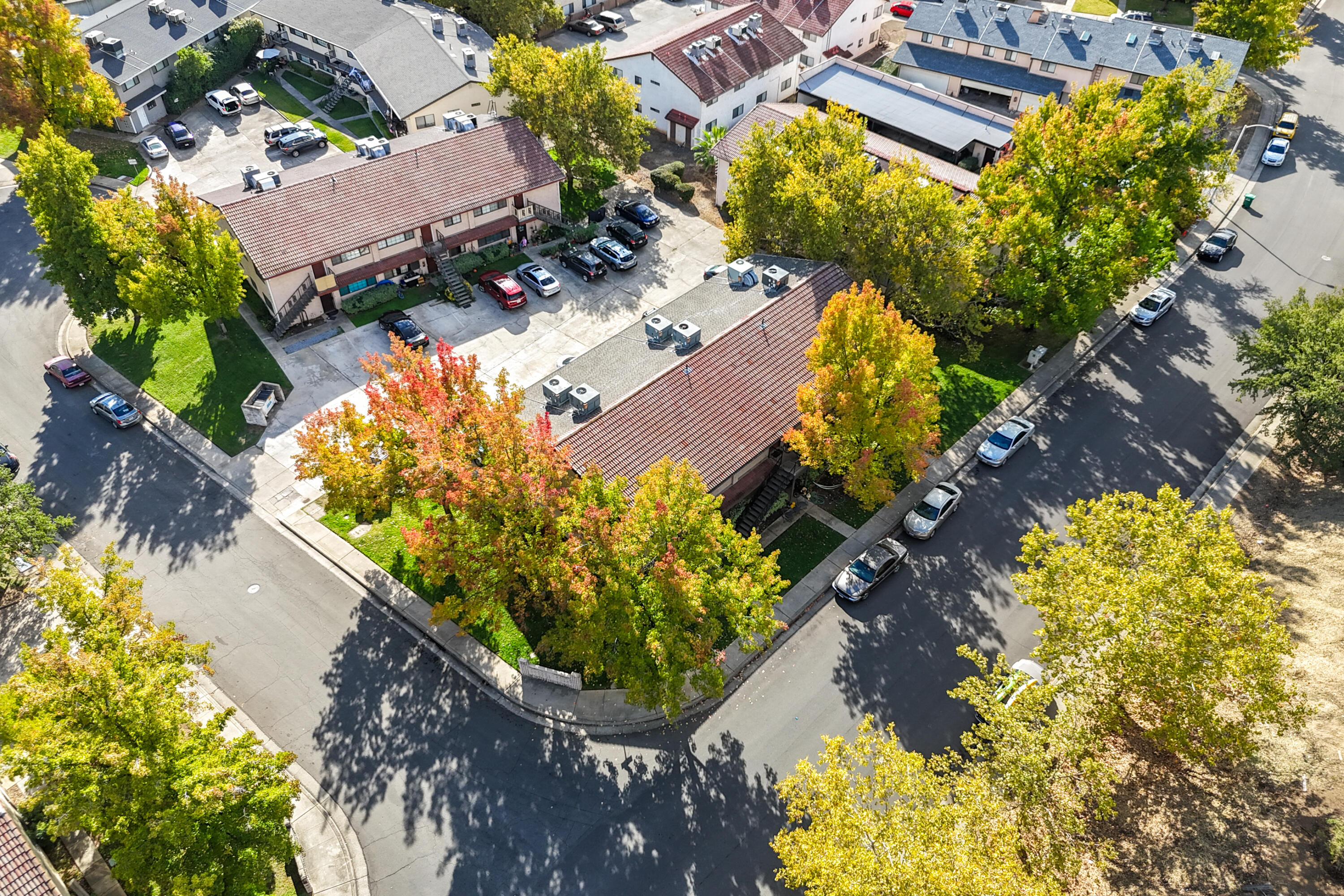1285 Lancers Lane Redding, CA 96003 - Photo 13 of 15 an aerial view of a house with a yard and garden