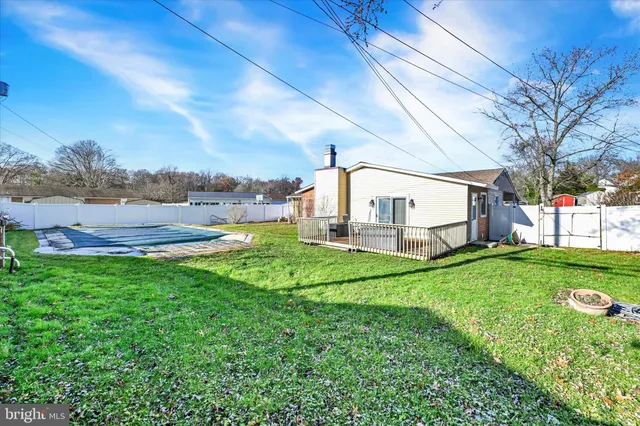 a view of a swimming pool with a backyard