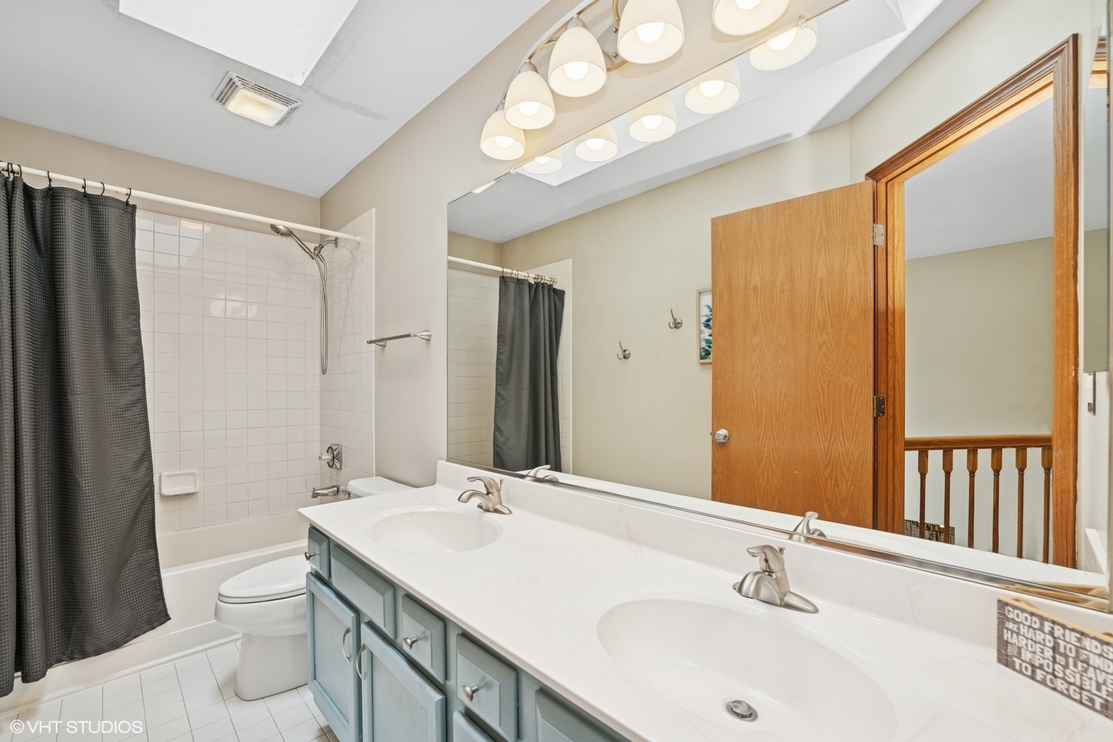 718 Barberry Trail Fox River Grove, IL 60021 - Photo 20 of 37 a bathroom with a double vanity sink mirror and toilet