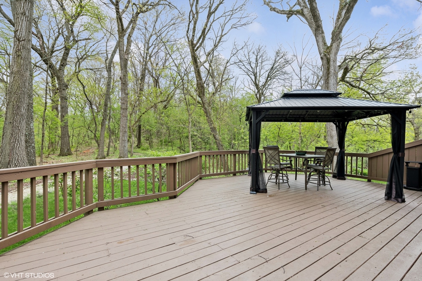 718 Barberry Trail Fox River Grove, IL 60021 - Photo 3 of 37 a view of balcony with deck and wooden floor