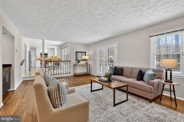 a bed room with a bed and a couch