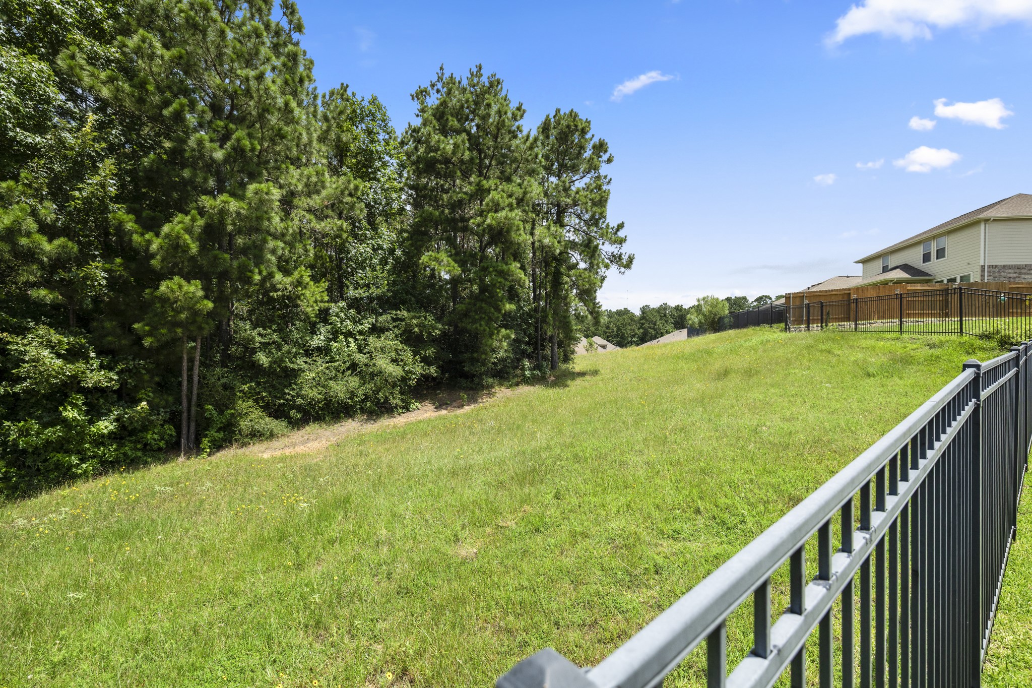 12340 Delta Timber Road Conroe, TX 77304 - Photo 41 of 41 Greenbelt behind the home. No back neighbors!
