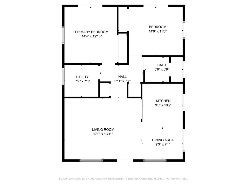 View of room layout