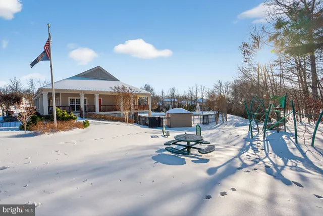 a outdoor space with lots of trees