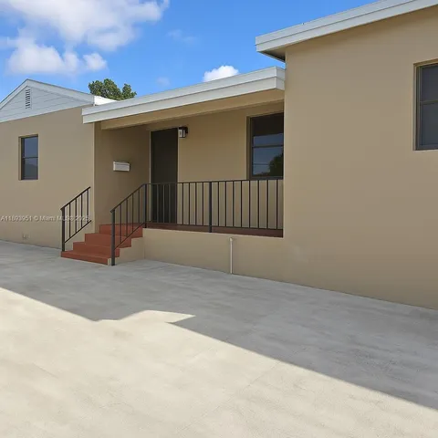 a view of an entryway of a house