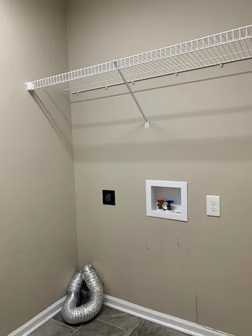 a view of a hallway with an empty space