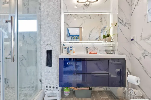 a living room with furniture fireplace and flat screen tv