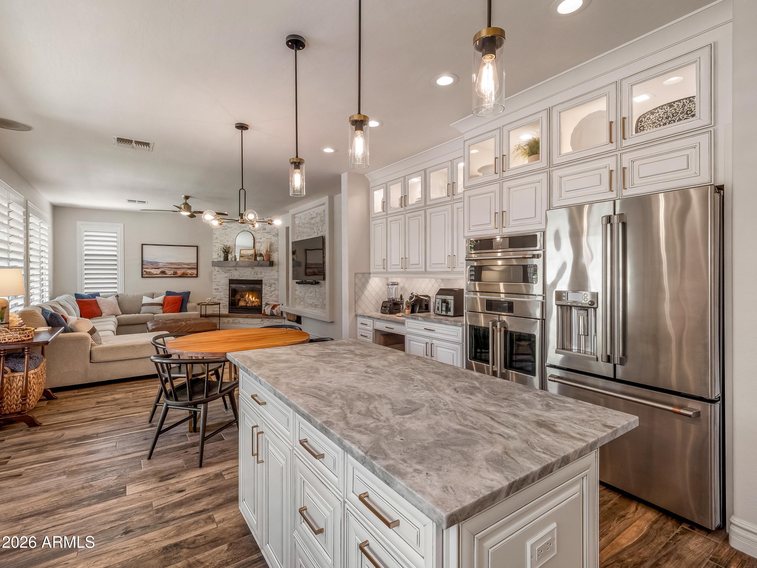 3416 West Montello Road Phoenix, AZ 85086 - Photo 22 of 68 Marble kitchen island