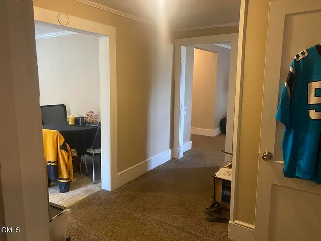 a room with a couch and potted plant