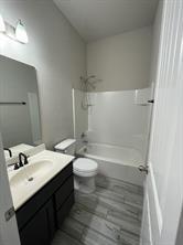 1913 Ridge Creek Lane Aubrey, TX 76227 - Photo 11 of 21 a bathroom with a sink a toilet and shower