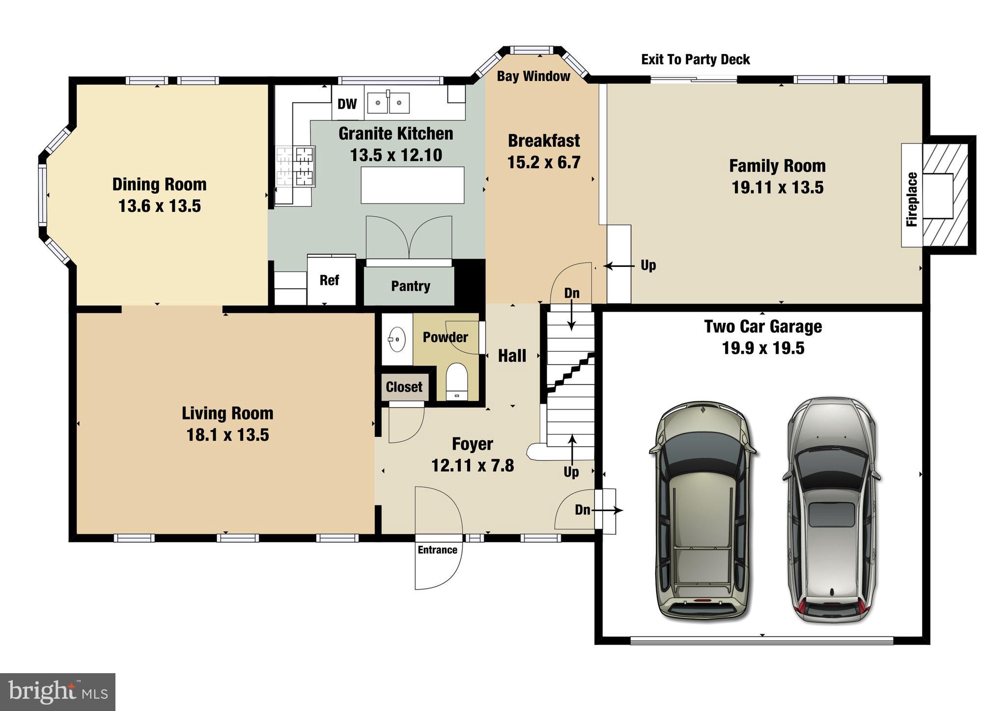 7934 Donegal Lane Springfield, VA 22153 - Photo 41 of 43 Main Level Floorplan