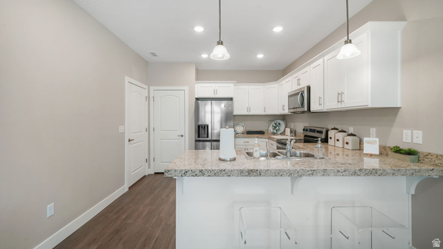 1810 West 300th Street South, Unit D Mapleton, UT 84664 - Photo 12 of 30 Kitchen bar peninsula
