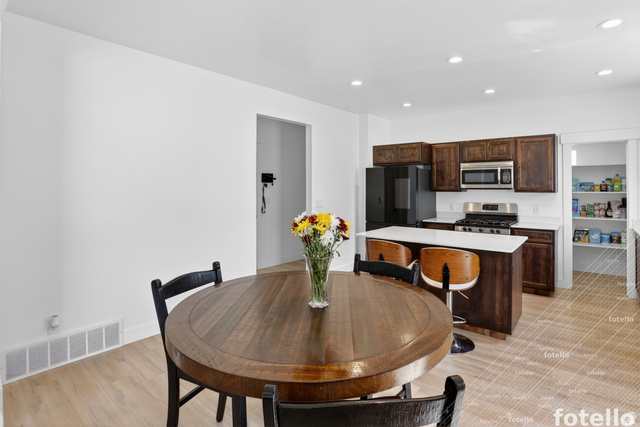 815 West Powderwood Lane Mapleton, UT 84664 - Photo 10 of 39 Dining area with recessed lighting and light wood-type flooring