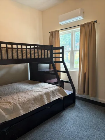 a view of a lake with a yard