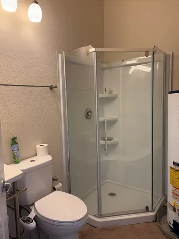 a view of lake with a yard