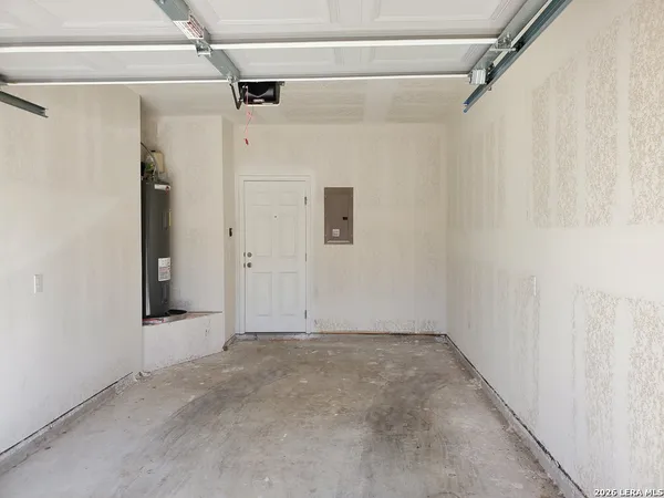 a view of a garage