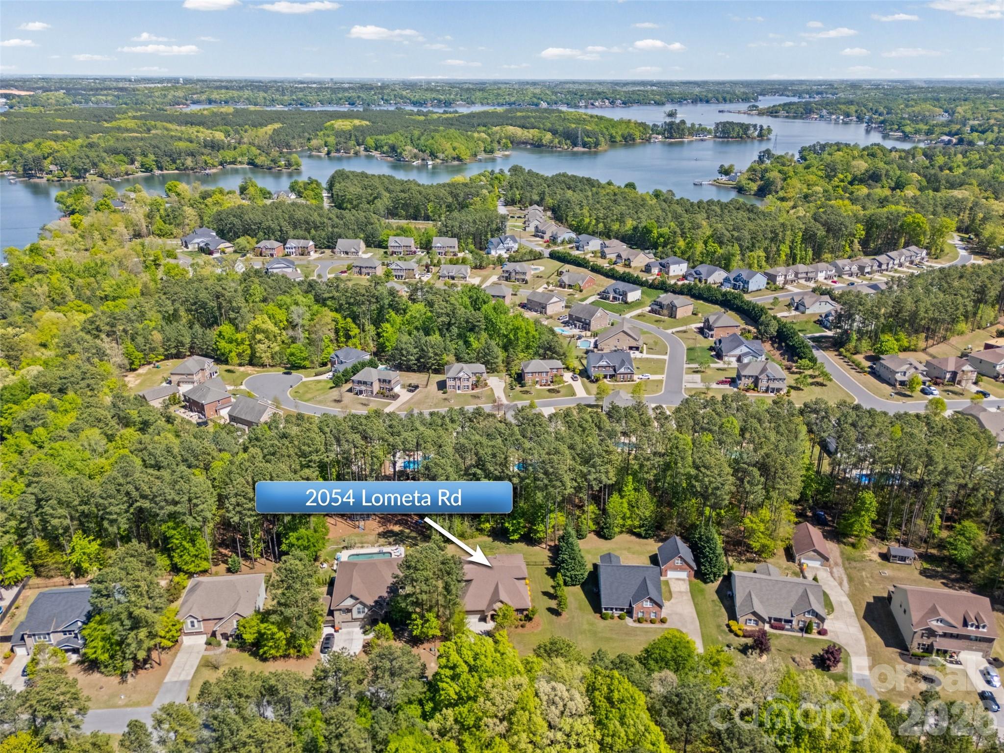 2054 Lometa Road York, SC 29745 - Photo 42 of 45 an aerial view of a city with lots of residential buildings
