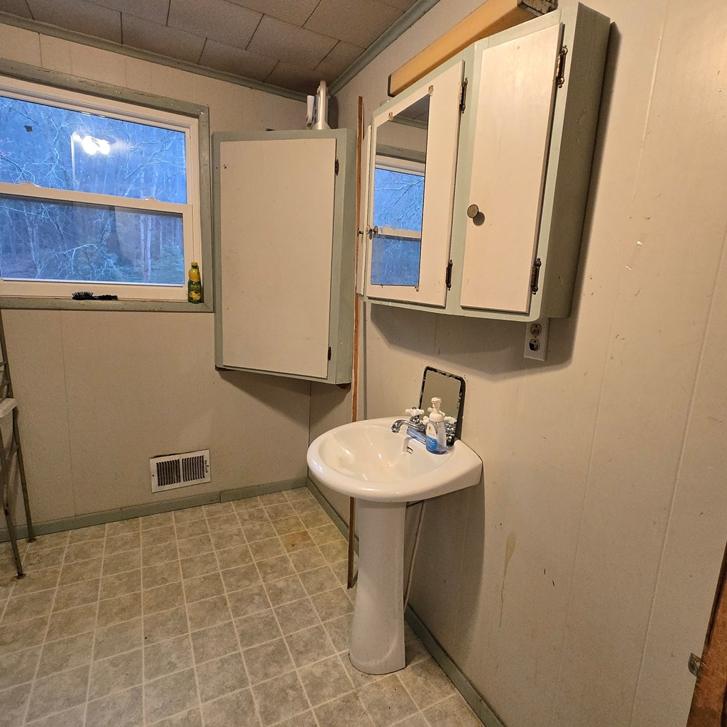 5134 Boardtown Road Ellijay, GA 30540 - Photo 36 of 41 a bathroom with a sink a toilet and mirror