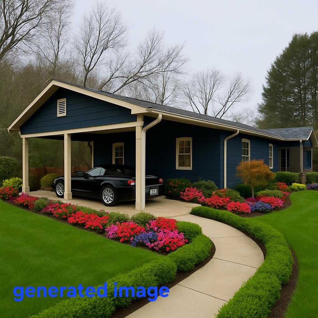 5134 Boardtown Road Ellijay, GA 30540 - Photo 4 of 41 a front view of a house with a big yard and potted plants