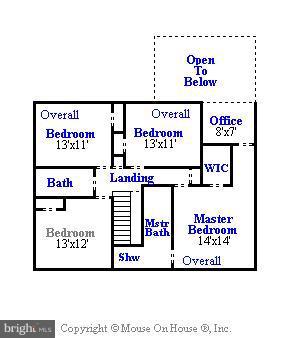 4003 Eland Road Phoenix, MD 21131 - Photo 14 of 20 Upper Level Floor Plan